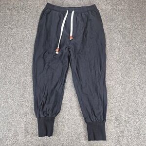 Kidoriman Joggers Mens 4XL (29x23) Black Cotton Streetwear Japanese Harem Pants
